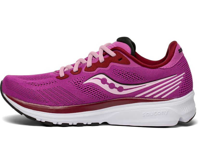 Saucony Ride 14 Women's Running Shoes Purple | Canada 195DFMN